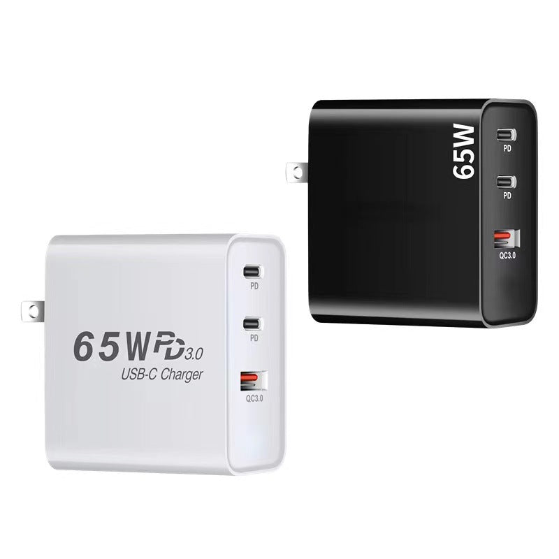 65W GaN Fast Charging Adapter With US Plug Conversion