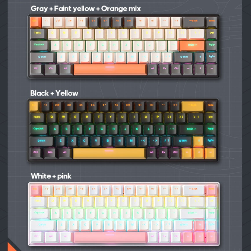 Type-C Wired Mechanical Keyboard English Layout