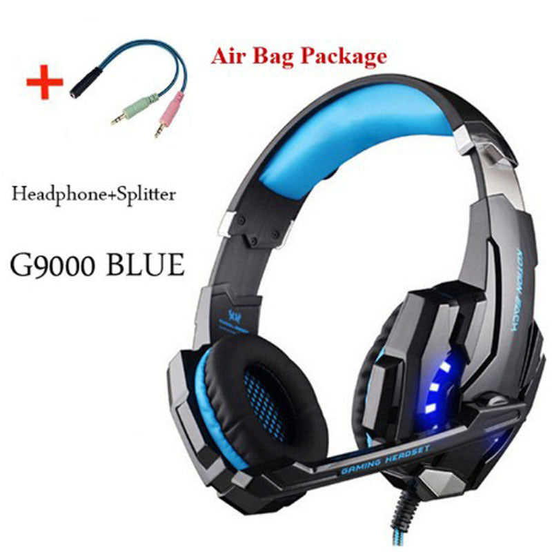 Wired Gaming Headset Stereo Surround Sound Bass Mic