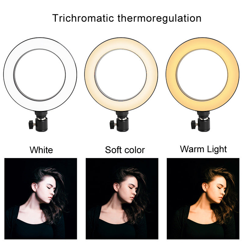 Apple Compatible 6 Inch LED Ring Light Octopus Tripod Fill Light Stand