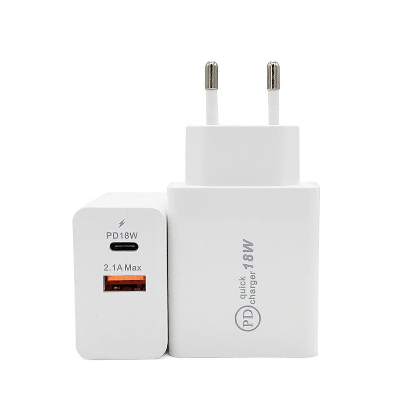 18W USB-C PD Fast Charging US Plug Adapter