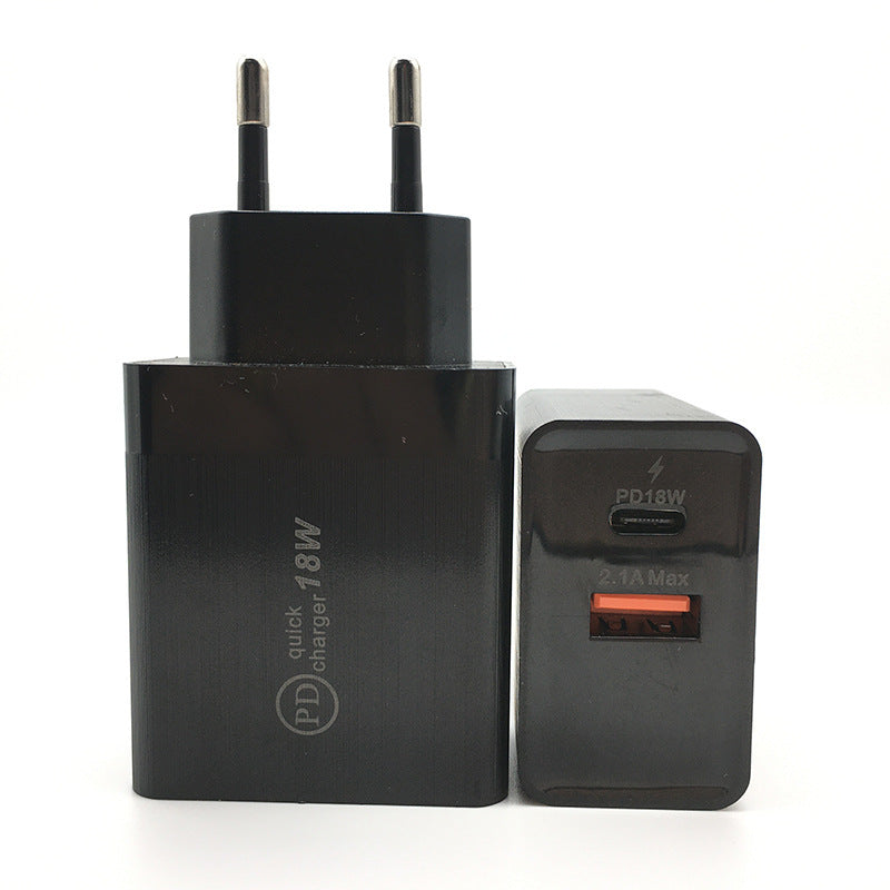 18W USB-C PD Fast Charging US Plug Adapter