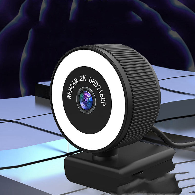 1080P 2K Autofocus Webcam With Microphone Privacy Cover