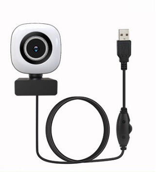 4K USB Webcam Live Beauty Light Computer Camera