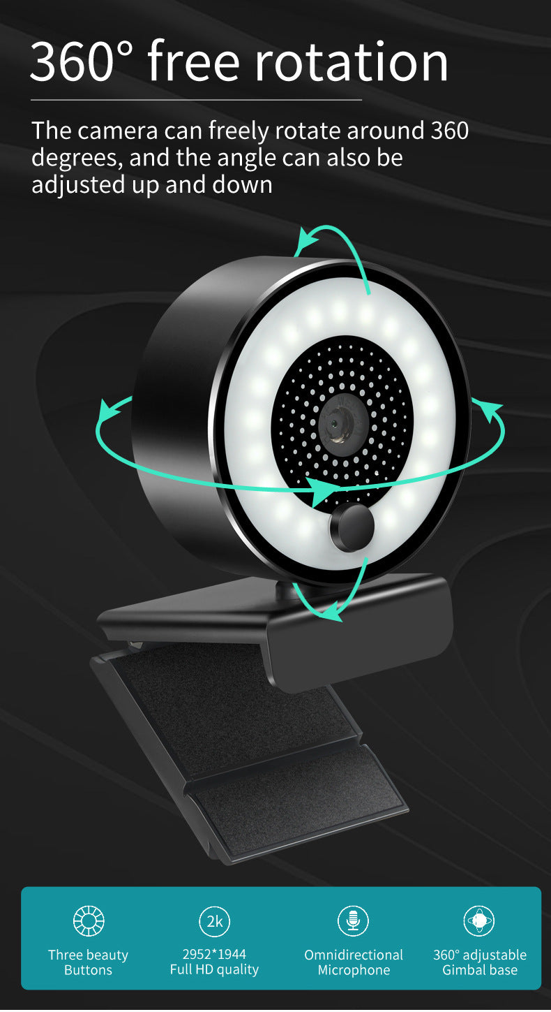 Private Model 2K Autofocus USB Beauty Webcam