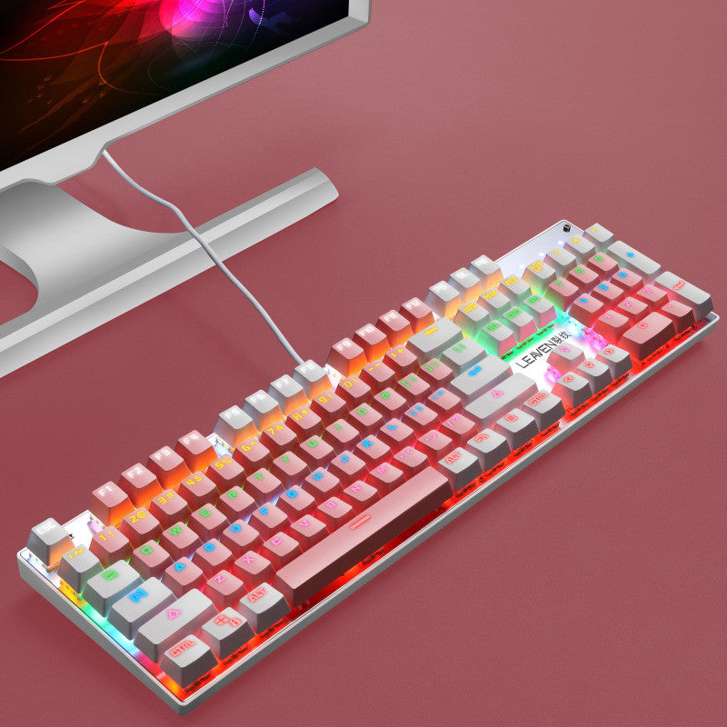 USB Wired Luminous Punk Style Gaming Gaming Keyboard