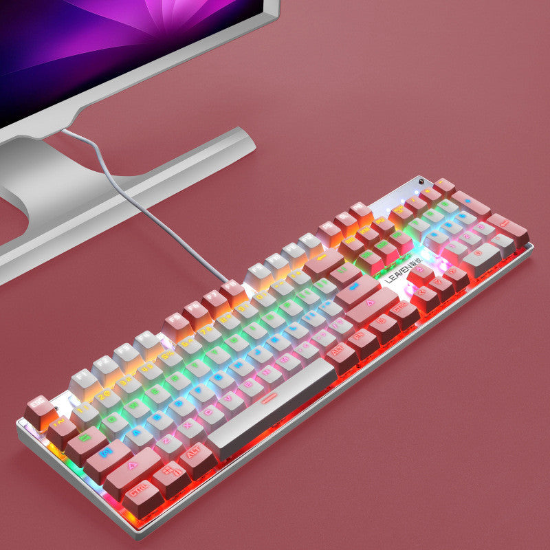USB Wired Luminous Punk Style Gaming Gaming Keyboard