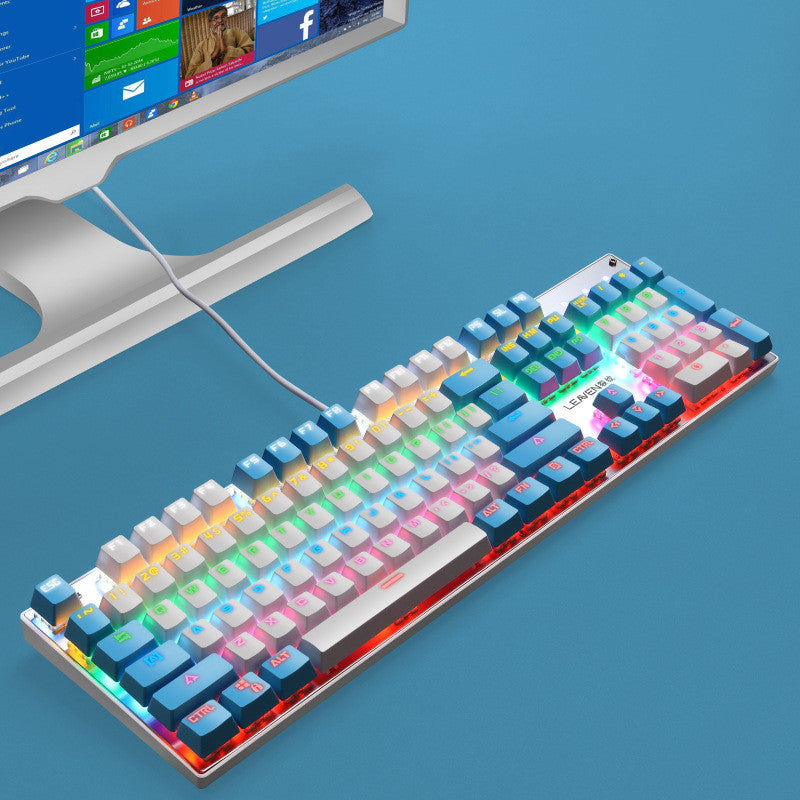 USB Wired Luminous Punk Style Gaming Gaming Keyboard