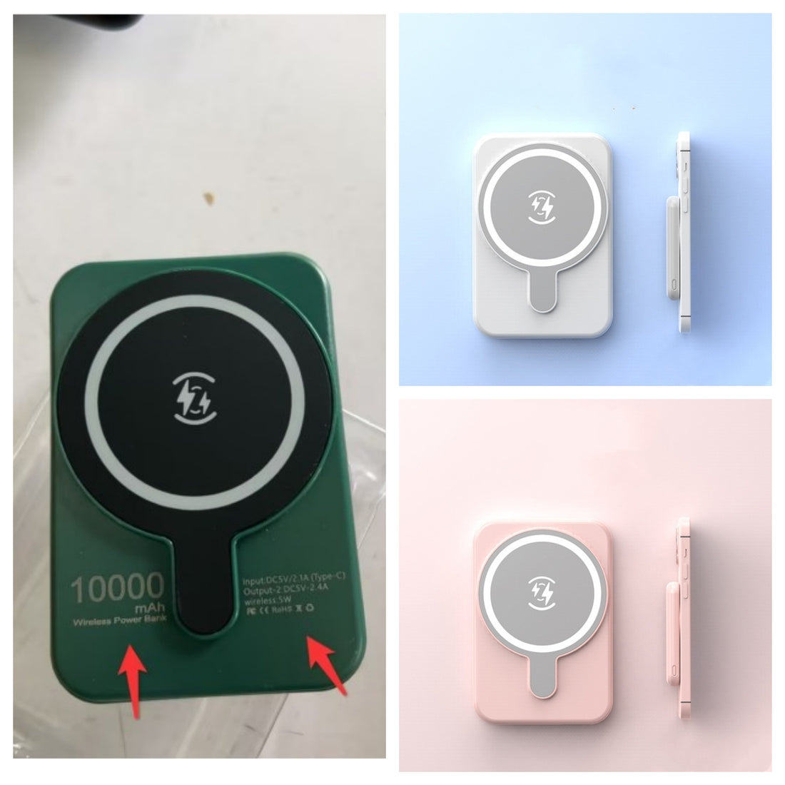 Mini 5000mAh Magnetic Wireless Fast Charging Portable Power Bank