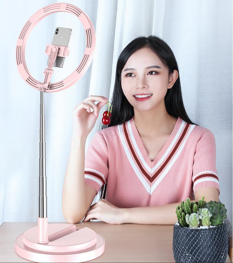 Apple Compatible 10 Inch Dimmable LED Ring Light Tripod Studio Lighting