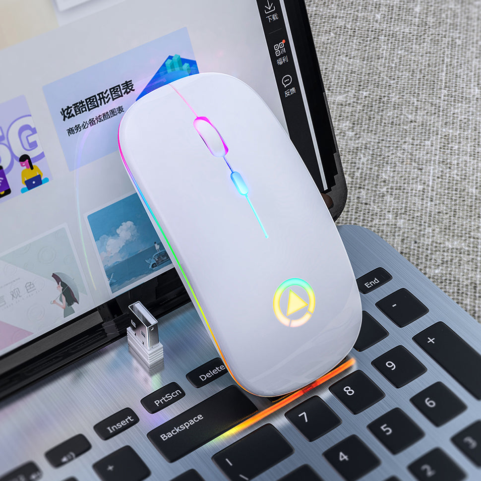 Silent Rechargeable Wireless Mouse for Office Use