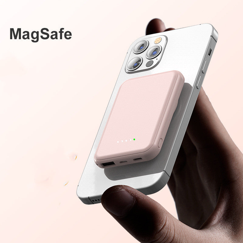 Mini 5000mAh Magnetic Wireless Fast Charging Portable Power Bank