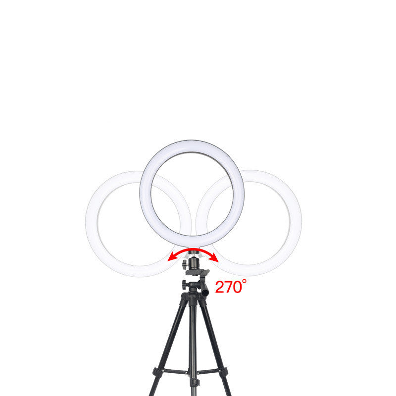 Apple Compatible LED Ring Light Mobile Phone Tripod Fill Light