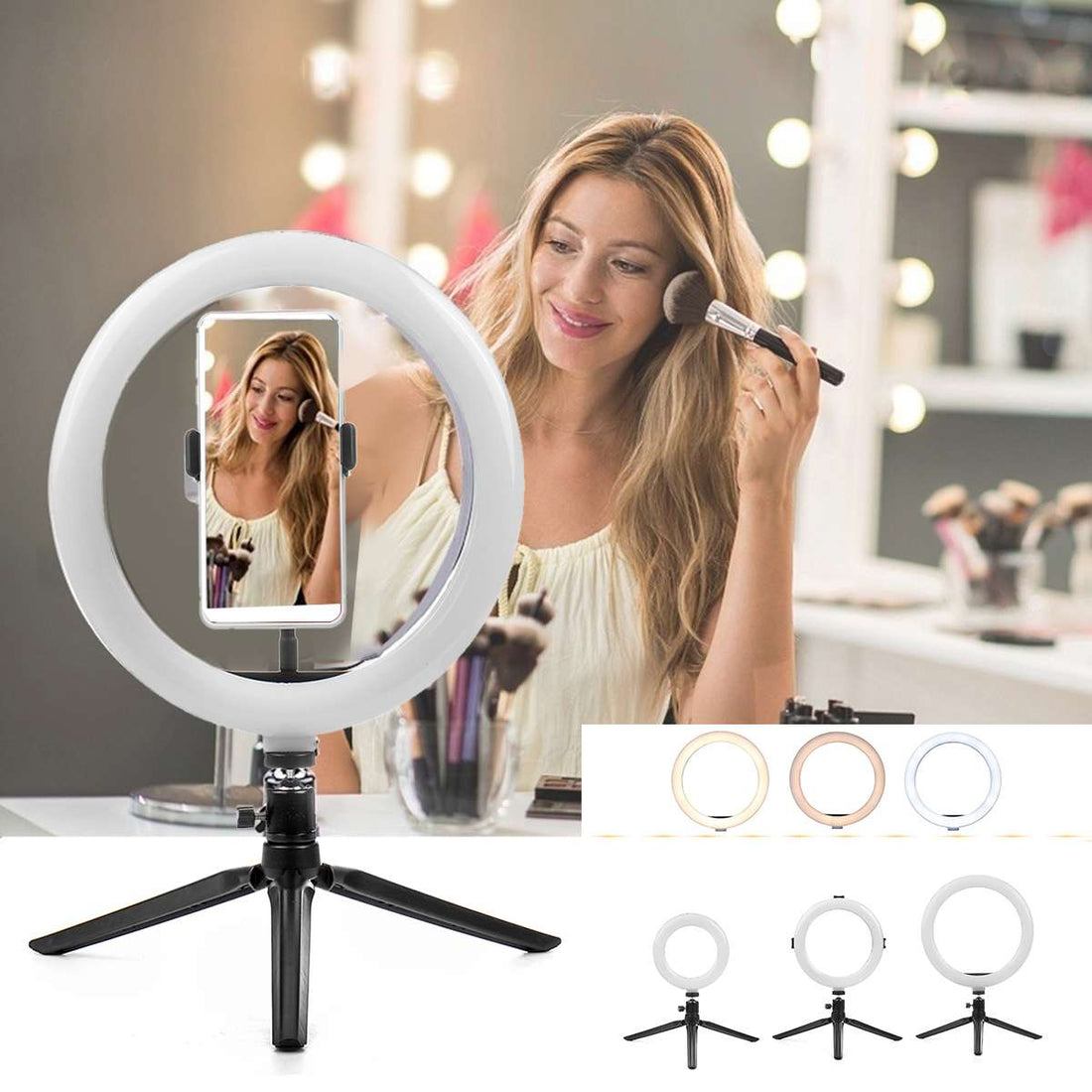 Apple Compatible Beauty Fill Light Tripod Stand