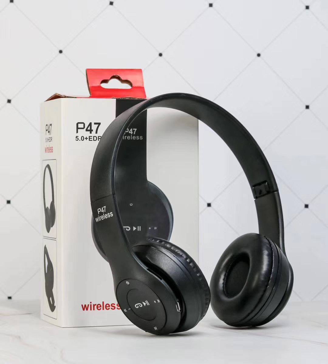 Foldable Bluetooth Stereo Headphones With Mic USB 5.0 Gaming TV