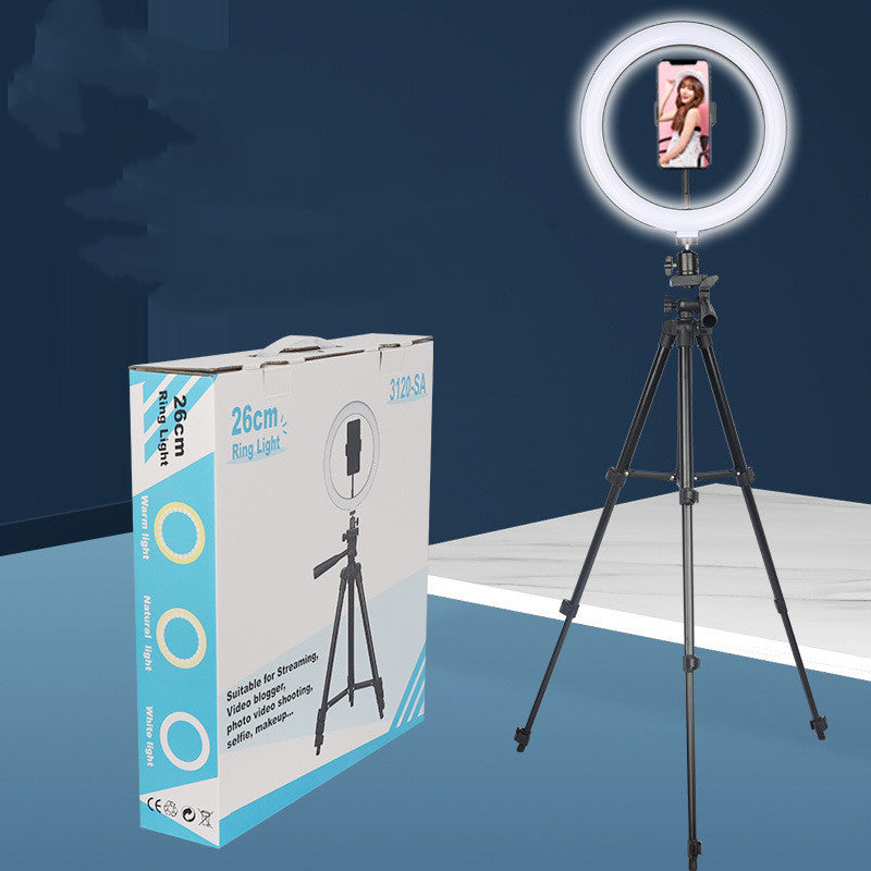 Apple Compatible LED Ring Light Mobile Phone Tripod Fill Light