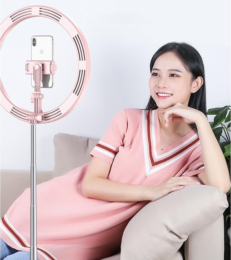 Apple Compatible 10 Inch Dimmable LED Ring Light Tripod Studio Lighting