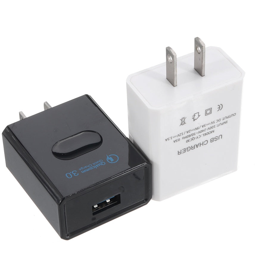 QC 3.0 US Plug Fast Charging Wall Adapter