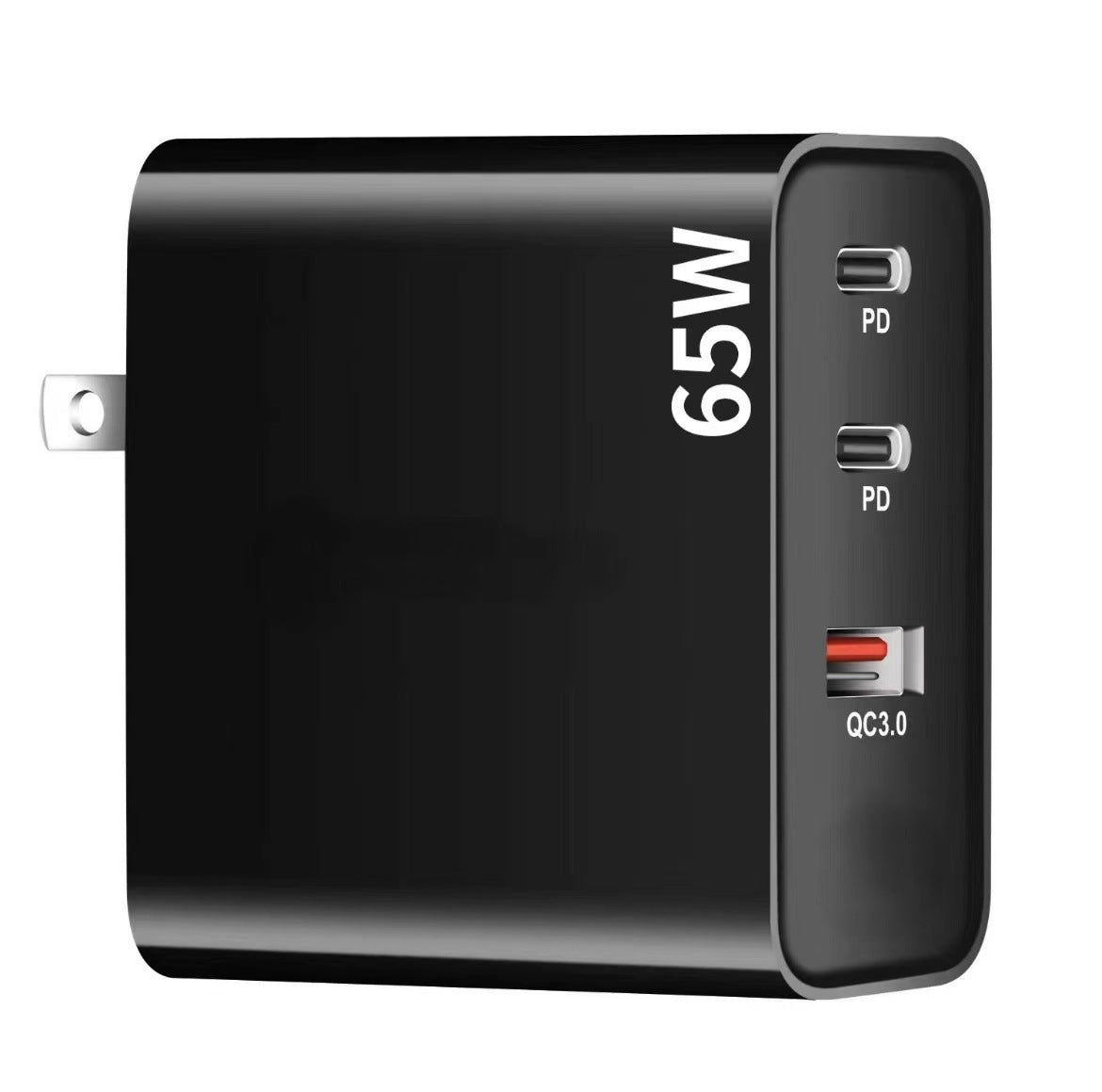 65W GaN Fast Charging Adapter With US Plug Conversion