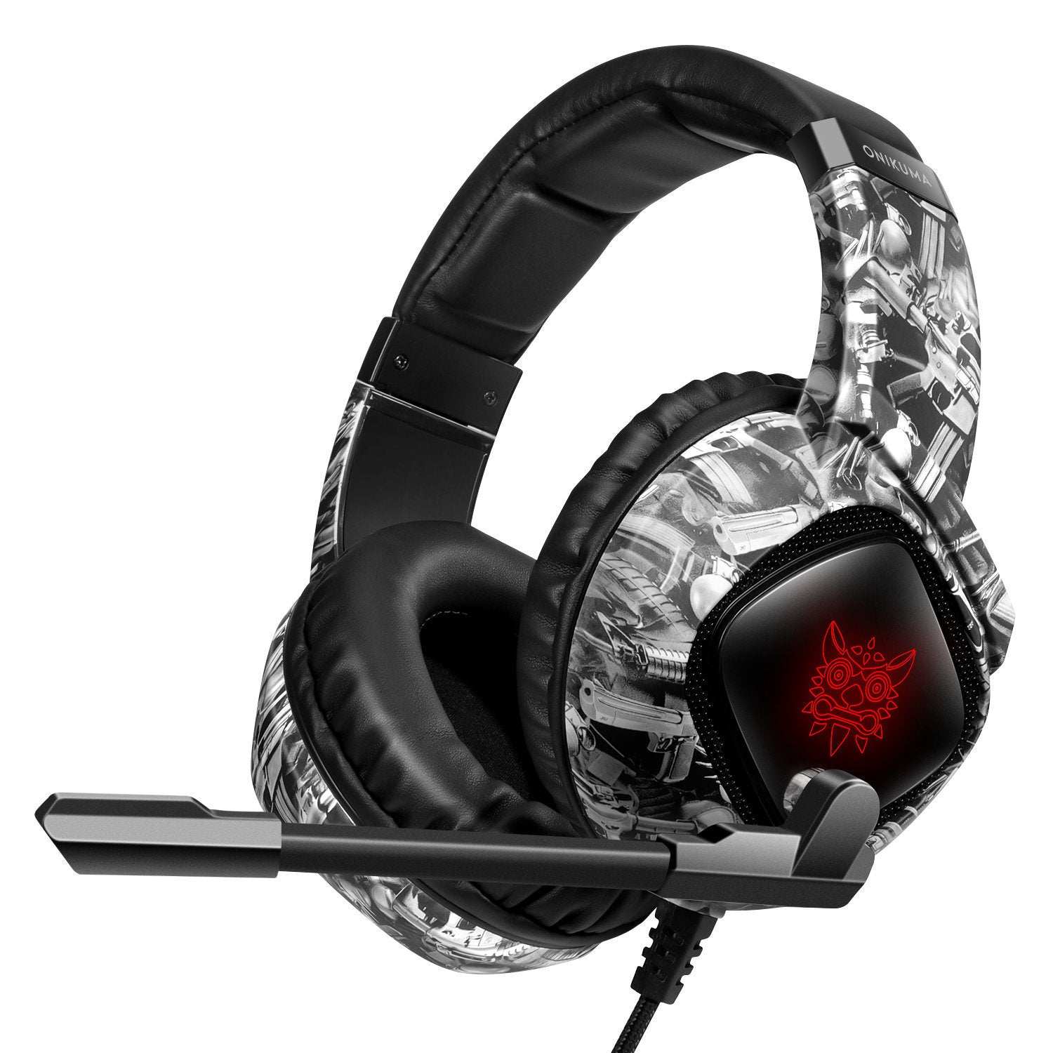 Gaming Headset For Xbox PS4 Over-Ear RGB Mic Headphones