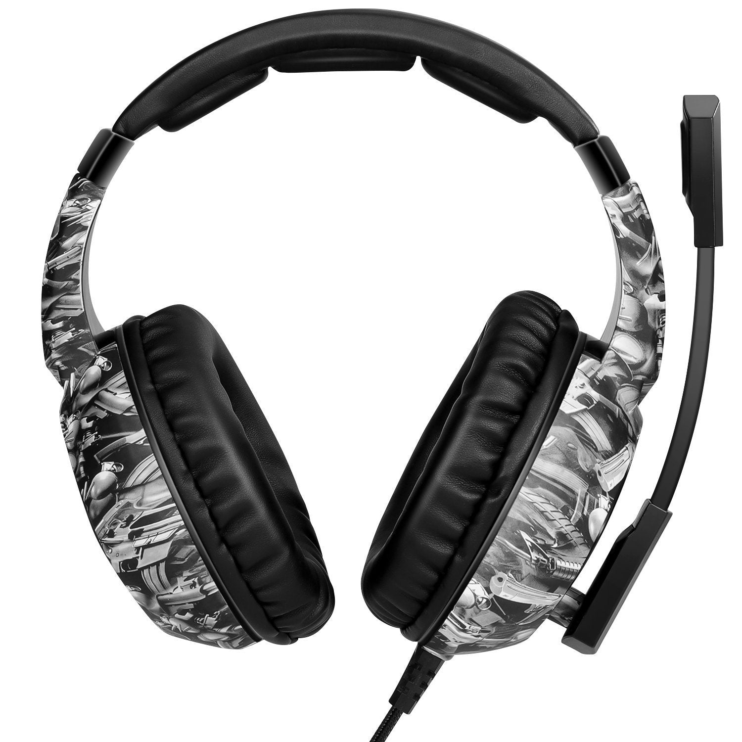 Gaming Headset For Xbox PS4 Over-Ear RGB Mic Headphones