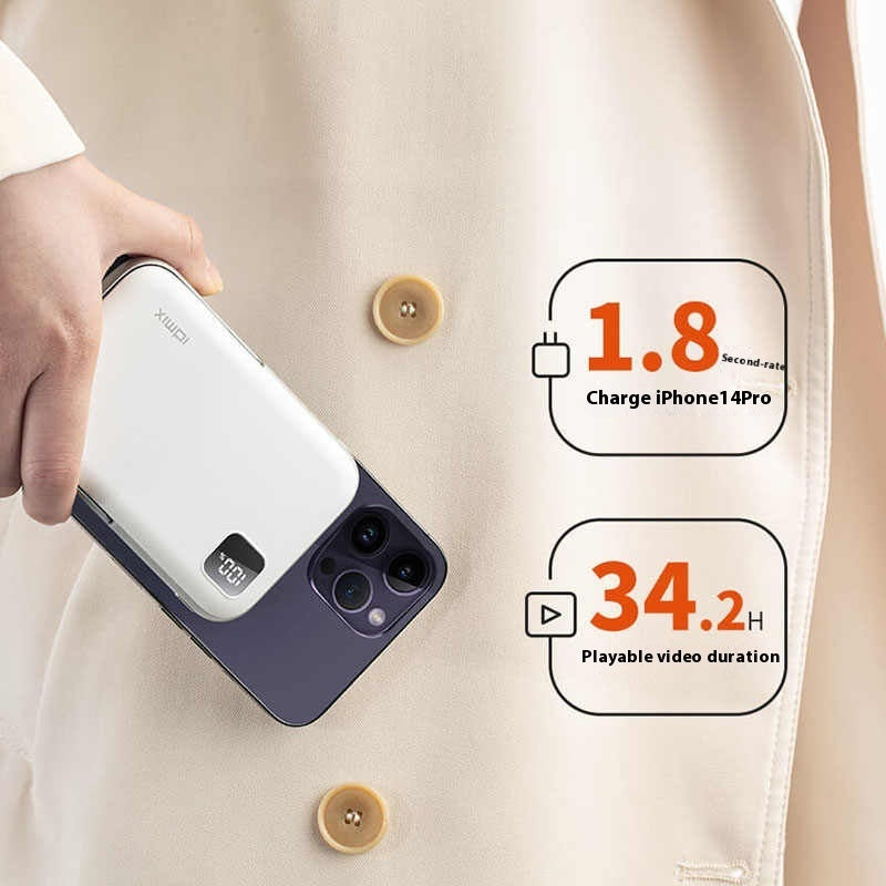 Magnetic Portable Wireless Power Bank with PD 20W Fast Charging