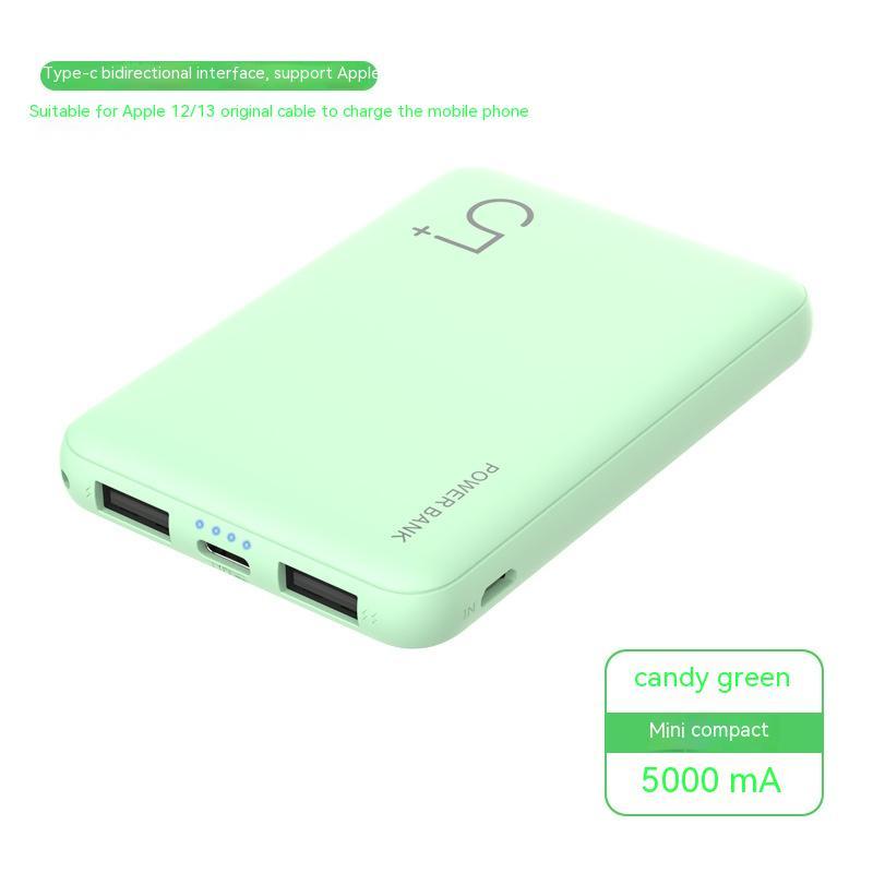 Compact Mini 5000mAh Portable Power Bank