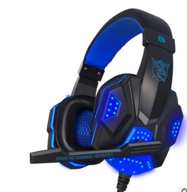 PU-MIND PC780 Gaming Headset With Microphone Black Blue Light
