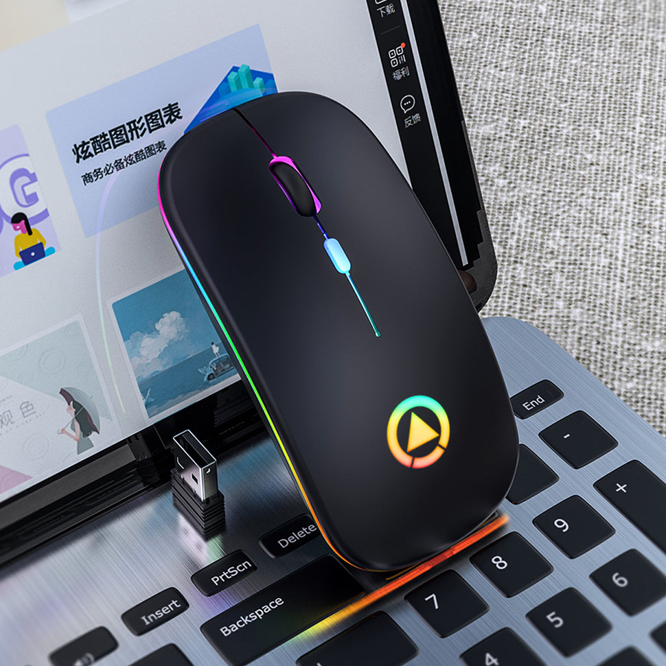 Silent Rechargeable Wireless Mouse for Office Use