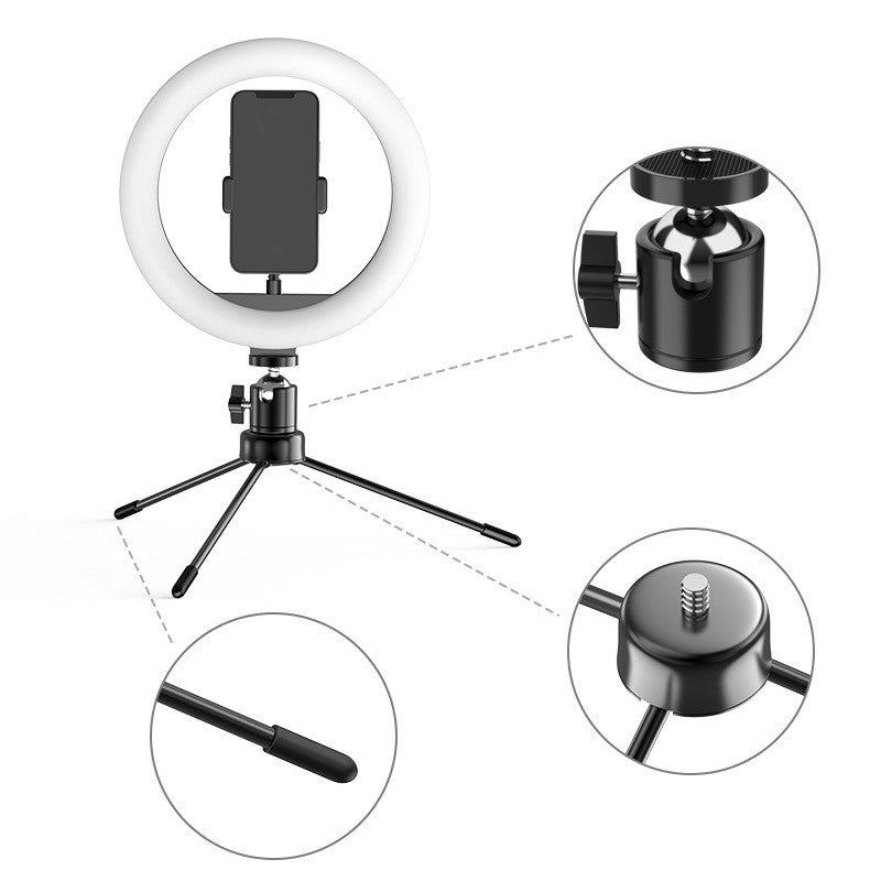Apple Compatible 10 Inch Beauty Lamp Phone Tripod Stand