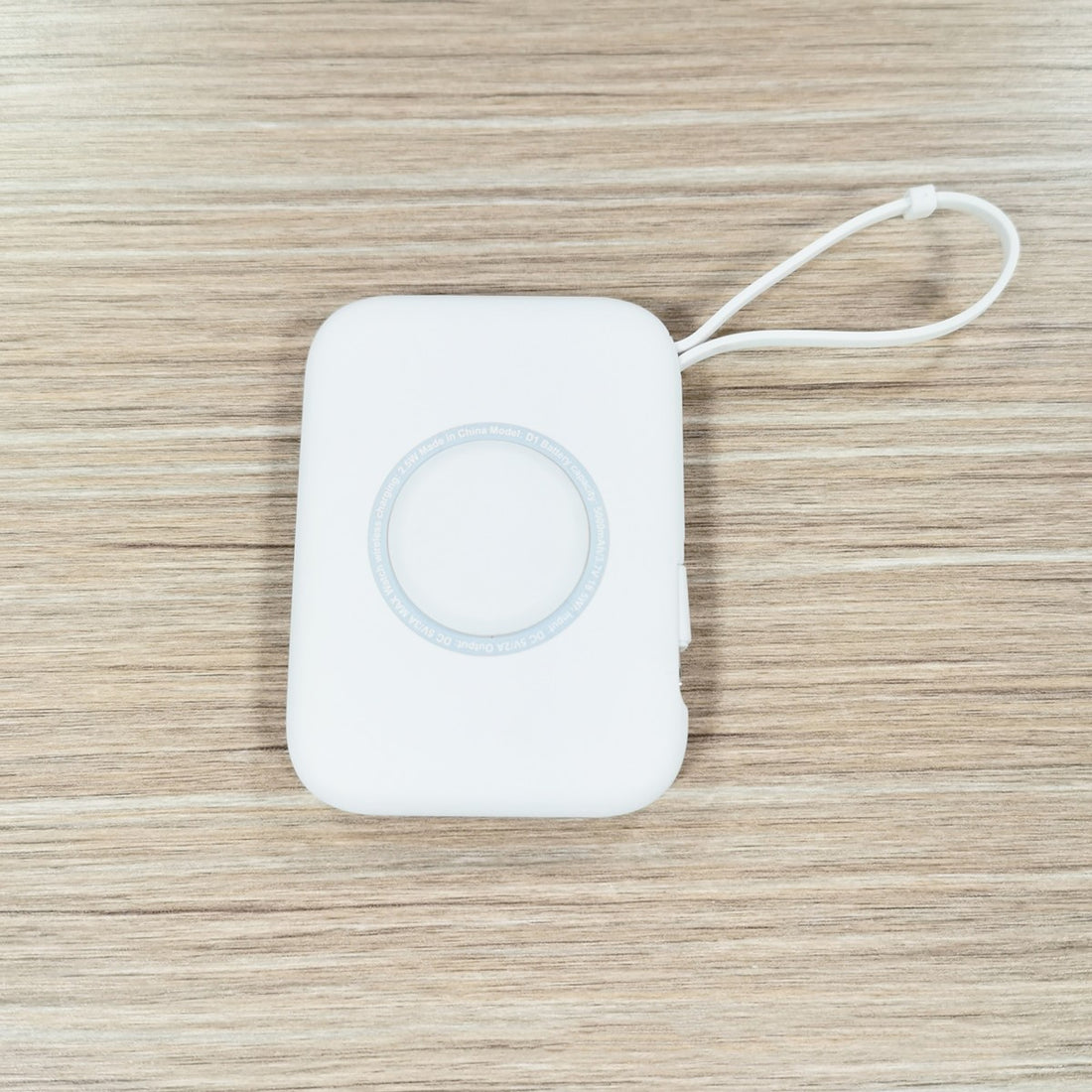 5000mAh 3-in-1 Portable Power Bank with Built-in Cable