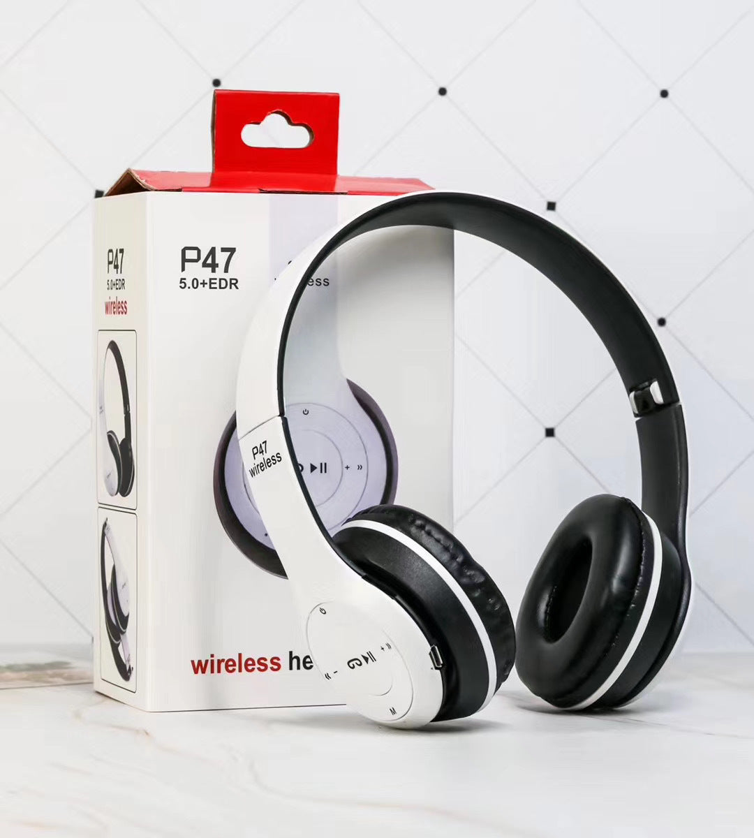 Foldable Bluetooth Stereo Headphones With Mic USB 5.0 Gaming TV