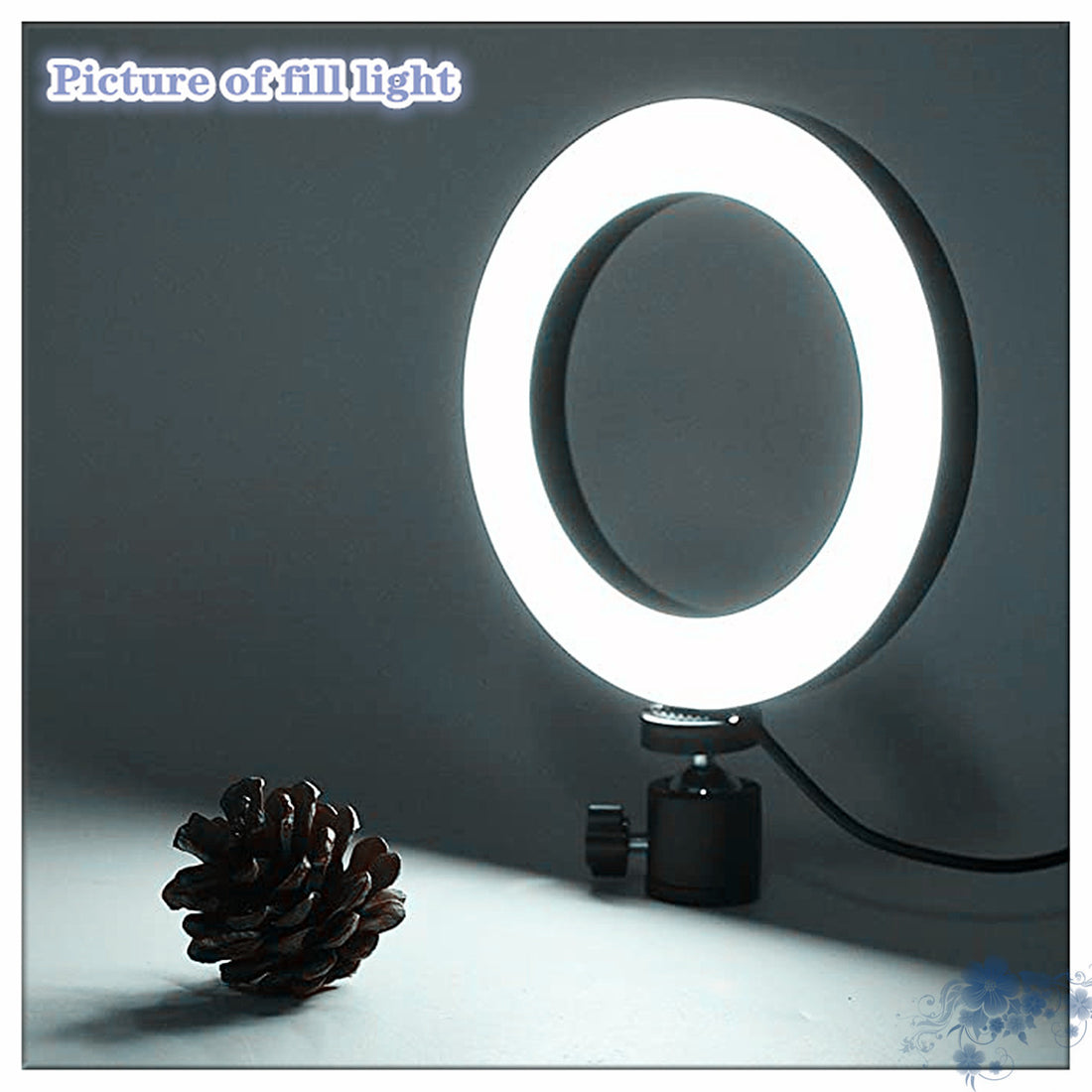 360° Rotatable Ring Light Tripod For Apple Desktop Live Streaming