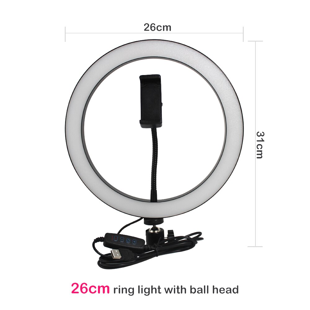 Apple Compatible Tripod Ring Light Live Beauty Light Stand