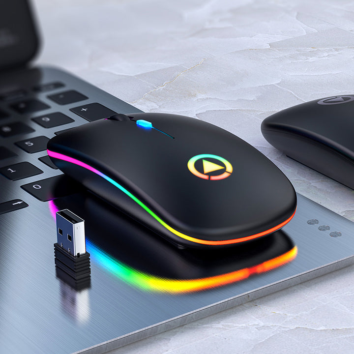Silent Rechargeable Wireless Mouse for Office Use