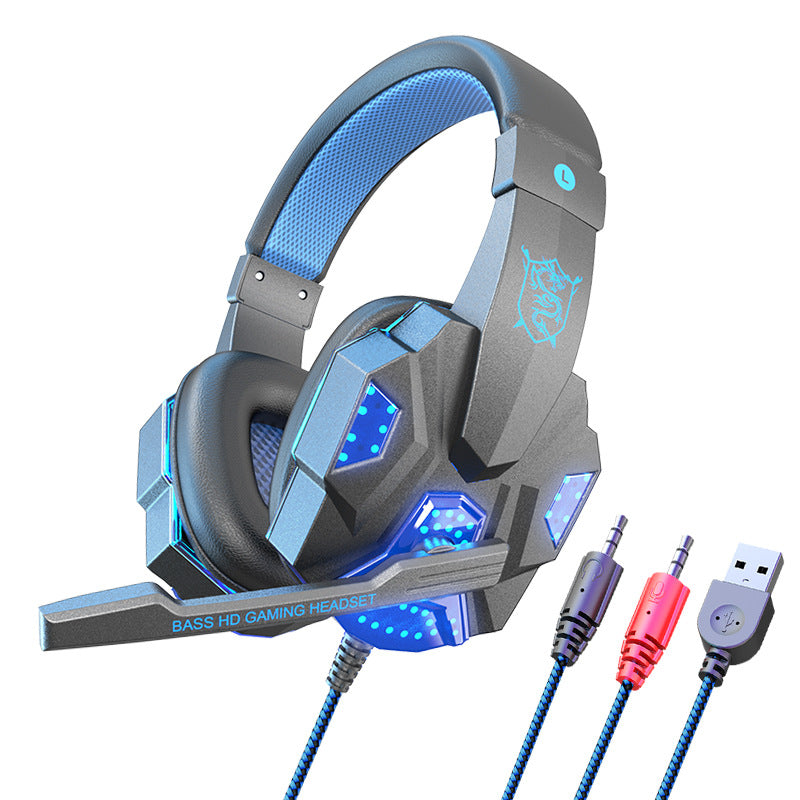 7.1 Wired Gaming Headset LED Light Headphones