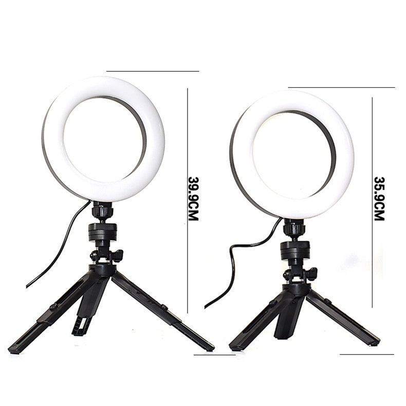 Mobile Live Streaming Beauty Fill Light Desktop Tripod Set