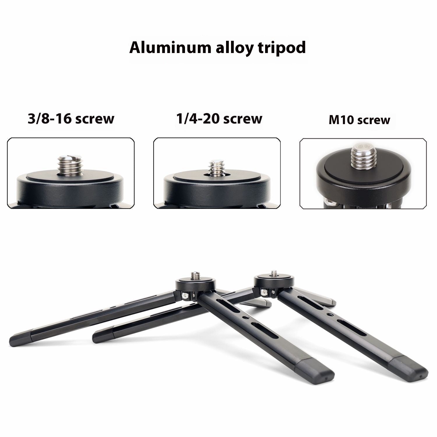 Aluminum Alloy Desktop Mini Tripod Phone Stand Bracket