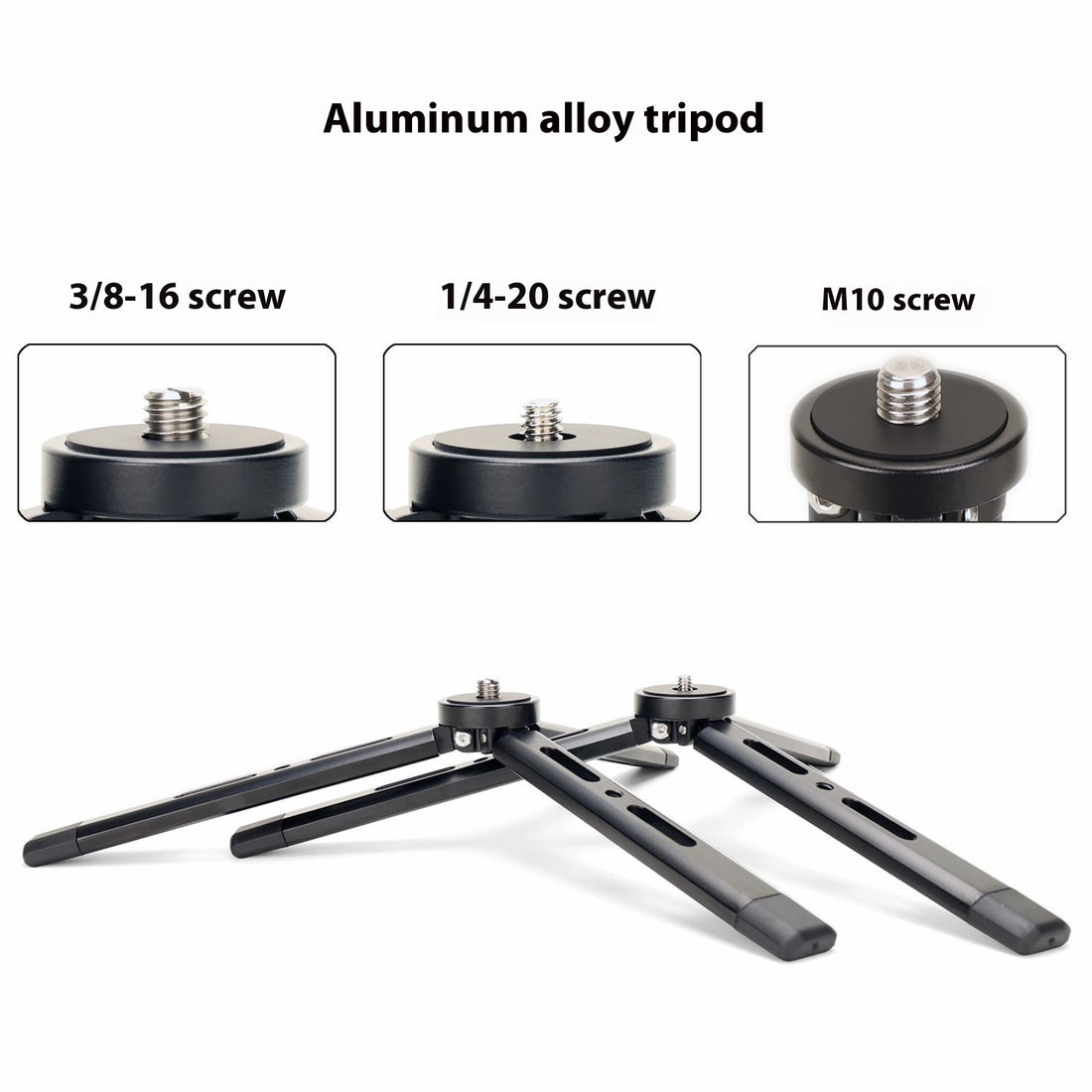 Aluminum Alloy Desktop Mini Tripod Phone Stand Bracket