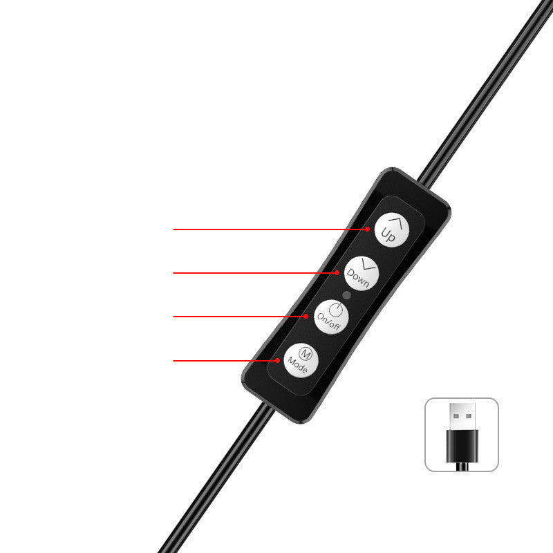 Apple Compatible 10 Inch Beauty Lamp Phone Tripod Stand