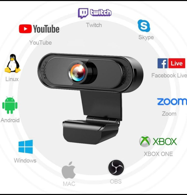 1080P 2K HD USB Webcam For Video Conferencing
