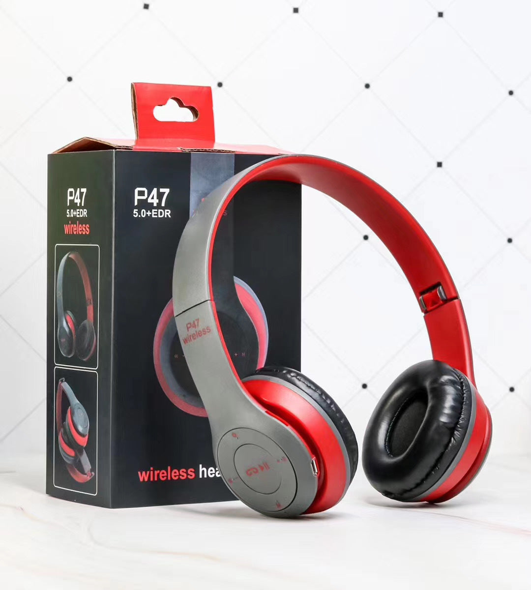Foldable Bluetooth Stereo Headphones With Mic USB 5.0 Gaming TV