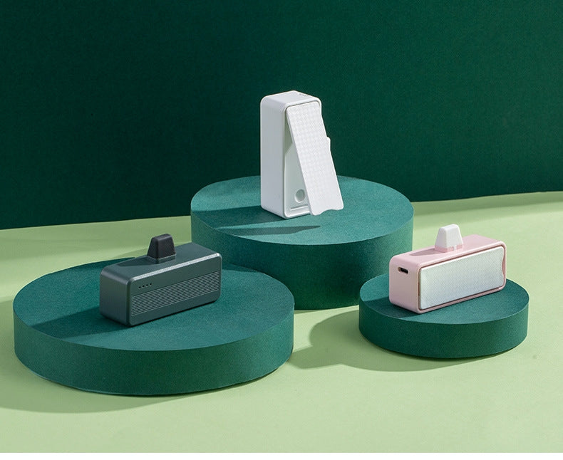 Mini 3000mAh Power Bank With Built-In Plug Portable Lightweight