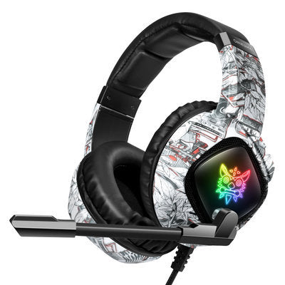Gaming Headset For Xbox PS4 Over-Ear RGB Mic Headphones
