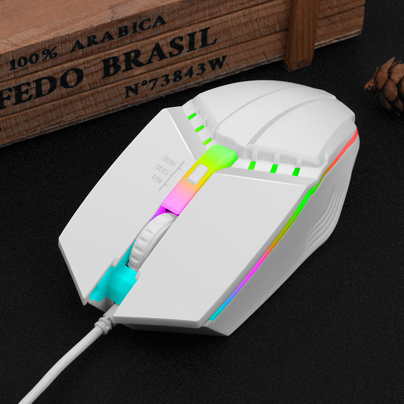 USB Wired Glowing Gaming Mouse for Competitive Use