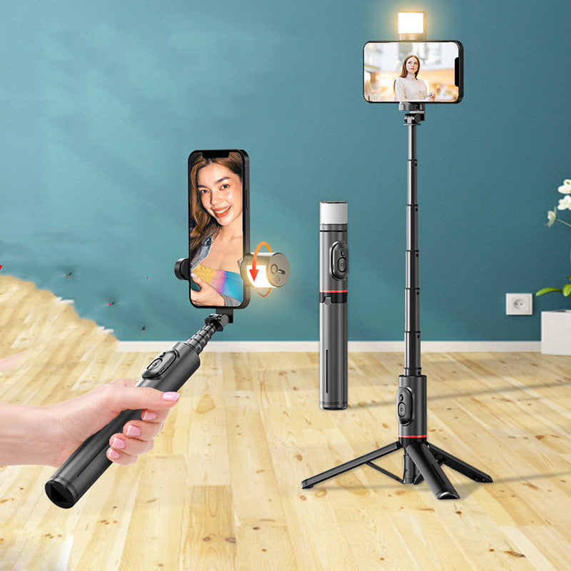 Bluetooth Remote Selfie Stick Integrated Tripod Stand