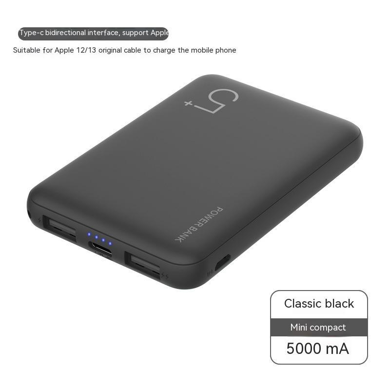 Compact Mini 5000mAh Portable Power Bank