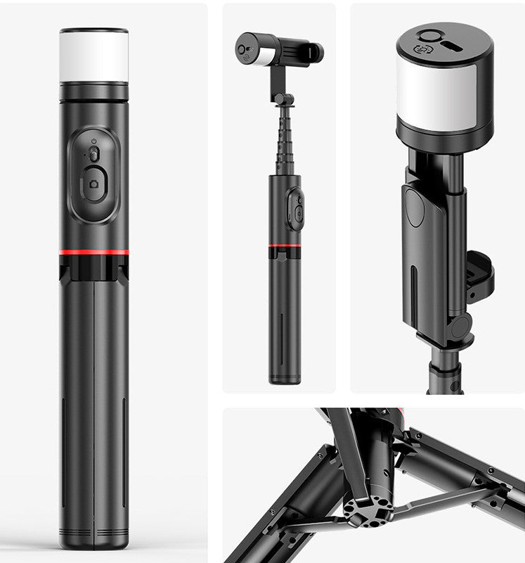Bluetooth Remote Selfie Stick Integrated Tripod Stand