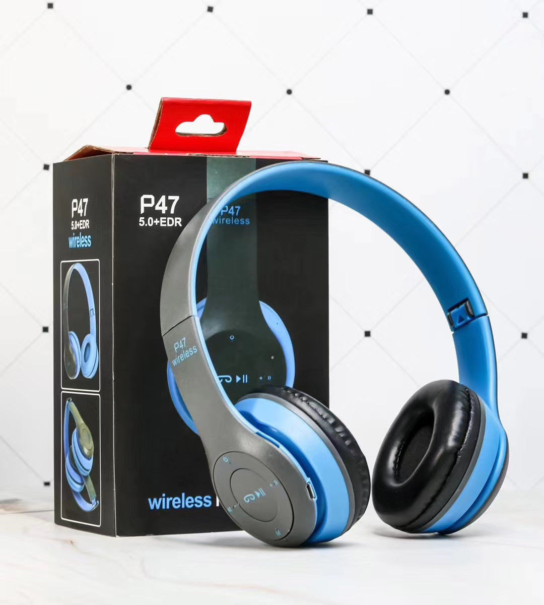 Foldable Bluetooth Stereo Headphones With Mic USB 5.0 Gaming TV