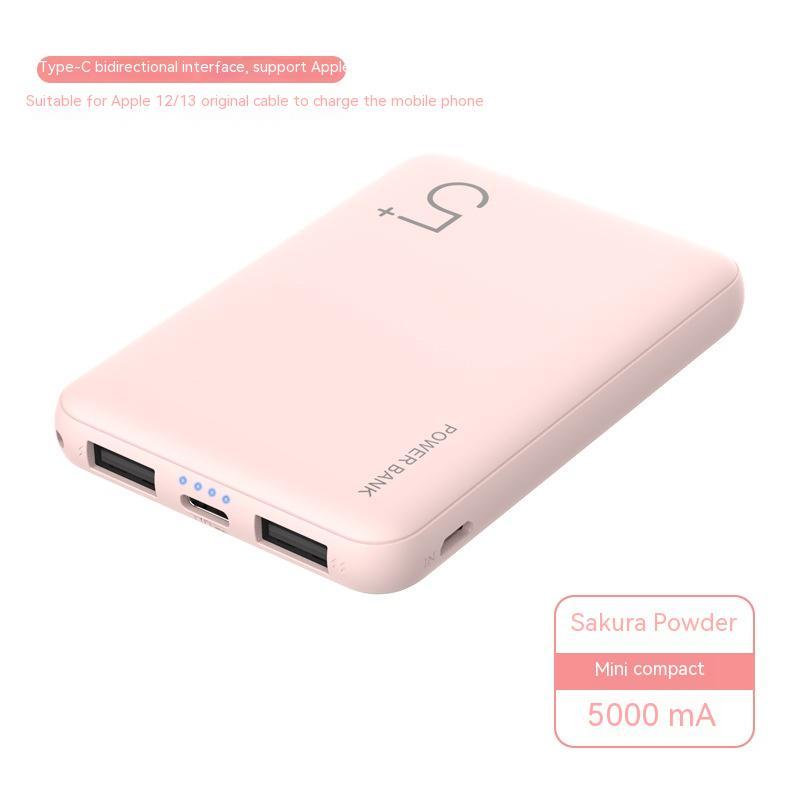 Compact Mini 5000mAh Portable Power Bank